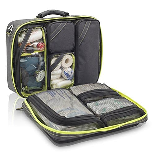 El interior bien dividido de la mochila Elite Bag