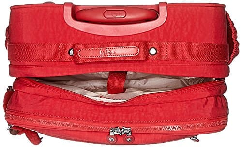 La mochila para mujeres Red Kipling con ruedas y compartimento para el portátil