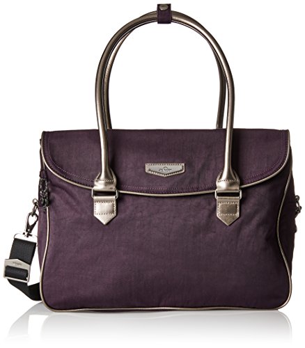 Bolsa de supertrabajo Kiplingsac plum - para mujeres de nylon super resistente con compartimento para el portátil, 40 cm