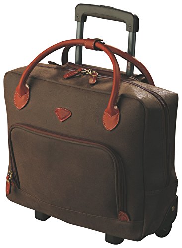 Bolsa escolar de salto con ruedas, color chocolate, adulto, 33 x 43 x 12 cm y 2,6 kg, 16 litros