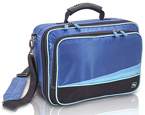 El bolso de la enfermera Elite con la correa azul para el hombro