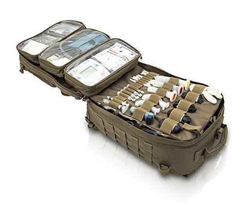 La compartimentación de la mochila médica de enfermería militar